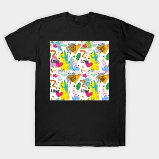 Crazy Cactus Pattern T-Shirt